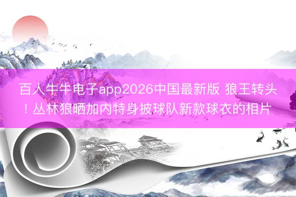 百人牛牛电子app2026中国最新版 狼王转头! 丛林狼晒加内特身披球队新款球衣的相片